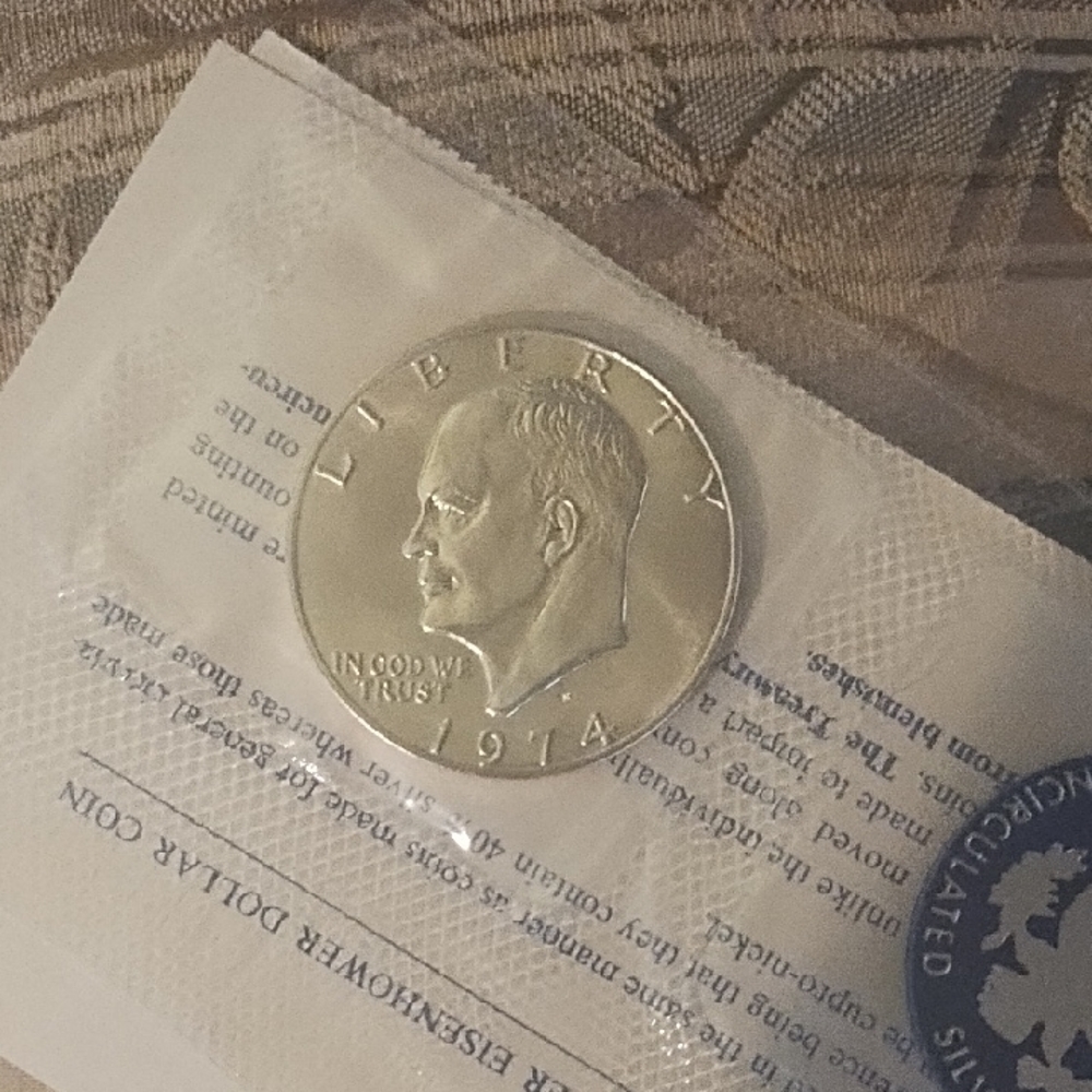 1974 Eisenhower Silver Dollar Coin Uncirculated